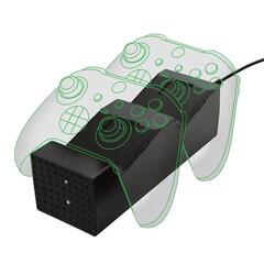 Xbox Series Dual Charger - Zwart - Third Party (Inclusief 2 Accu's)